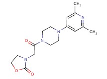 3-{2-[4-(2,6-dimethyl-4-pyridinyl)-1-piperazinyl]-2-oxoethyl}-1,3-oxazolidin-2-one