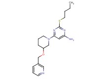 2-(butylthio)-6-[3-(pyridin-3-ylmethoxy)piperidin-1-yl]pyrimidin-4-amine