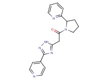2-{1-[(3-pyridin-4-yl-1H-1,2,4-triazol-5-yl)acetyl]pyrrolidin-2-yl}pyridine