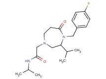 2-[4-(4-fluorobenzyl)-3-isopropyl-5-oxo-1,4-diazepan-1-yl]-N-isopropylacetamide
