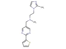 N-methyl-2-(2-methyl-1H-imidazol-1-yl)-N-{[2-(2-thienyl)pyrimidin-5-yl]methyl}ethanamine