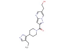 2-(2-{[4-(4-ethyl-1H-pyrazol-5-yl)piperidin-1-yl]carbonyl}pyrazolo[1,5-a]pyrimidin-6-yl)ethanol