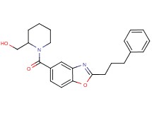 (1-{[2-(3-phenylpropyl)-1,3-benzoxazol-5-yl]carbonyl}-2-piperidinyl)methanol