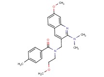 N-{[2-(dimethylamino)-7-methoxy-3-quinolinyl]methyl}-N-(2-methoxyethyl)-4-methylbenzamide