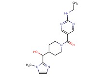 (1-{[2-(ethylamino)-5-pyrimidinyl]carbonyl}-4-piperidinyl)(1-methyl-1H-imidazol-2-yl)methanol
