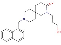 2-(3-hydroxypropyl)-9-(1-naphthylmethyl)-2,9-diazaspiro[5.5]undecan-3-one