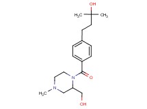 4-(4-{[2-(hydroxymethyl)-4-methyl-1-piperazinyl]carbonyl}phenyl)-2-methyl-2-butanol