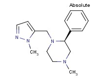 (2S)-4-methyl-1-[(1-methyl-1H-pyrazol-5-yl)methyl]-2-phenylpiperazine trifluoroacetate