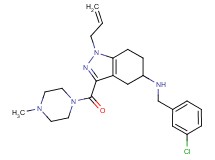 1-allyl-N-(3-chlorobenzyl)-3-[(4-methyl-1-piperazinyl)carbonyl]-4,5,6,7-tetrahydro-1H-indazol-5-amine
