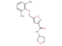 5-[(2,6-dimethylphenoxy)methyl]-N-(tetrahydro-3-furanyl)-3-isoxazolecarboxamide