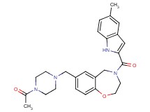 7-[(4-acetyl-1-piperazinyl)methyl]-4-[(5-methyl-1H-indol-2-yl)carbonyl]-2,3,4,5-tetrahydro-1,4-benzoxazepine