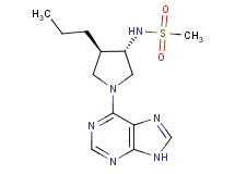 N-[(3S*,4R*)-4-propyl-1-(9H-purin-6-yl)-3-pyrrolidinyl]methanesulfonamide