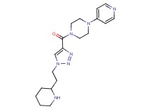 1-{[1-(2-piperidin-2-ylethyl)-1H-1,2,3-triazol-4-yl]carbonyl}-4-pyridin-4-ylpiperazine