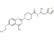 1-(6-ethoxy-4-methyl-2-quinazolinyl)-N-[1-methyl-2-(3-thienyl)ethyl]-4-piperidinecarboxamide