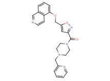 5-[(3-{[4-(2-pyridinylmethyl)-1-piperazinyl]carbonyl}-5-isoxazolyl)methoxy]isoquinoline