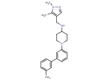 N-[(1,5-dimethyl-1H-pyrazol-4-yl)methyl]-1-(3'-methyl-3-biphenylyl)-4-piperidinamine