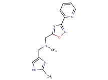N-methyl-1-(2-methyl-1H-imidazol-4-yl)-N-[(3-pyridin-2-yl-1,2,4-oxadiazol-5-yl)methyl]methanamine