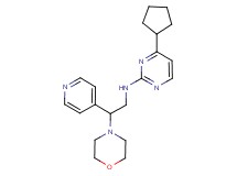 4-cyclopentyl-N-(2-morpholin-4-yl-2-pyridin-4-ylethyl)pyrimidin-2-amine