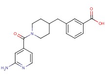 3-{[1-(2-aminoisonicotinoyl)-4-piperidinyl]methyl}benzoic acid