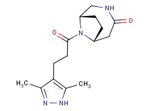 (1S*,6R*)-9-[3-(3,5-dimethyl-1H-pyrazol-4-yl)propanoyl]-3,9-diazabicyclo[4.2.1]nonan-4-one
