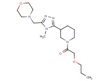 4-({4-methyl-5-[1-(propoxyacetyl)piperidin-3-yl]-4H-1,2,4-triazol-3-yl}methyl)morpholine