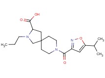 8-[(5-isopropyl-3-isoxazolyl)carbonyl]-2-propyl-2,8-diazaspiro[4.5]decane-3-carboxylic acid
