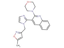 3-{1-[(5-methylisoxazol-3-yl)methyl]-1H-imidazol-2-yl}-2-morpholin-4-ylquinoline