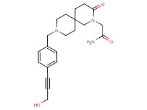 2-{9-[4-(3-hydroxyprop-1-yn-1-yl)benzyl]-3-oxo-2,9-diazaspiro[5.5]undec-2-yl}acetamide