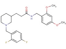 3-[1-(2,4-difluorobenzyl)-3-piperidinyl]-N-(2,4-dimethoxybenzyl)propanamide