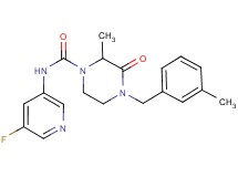 N-(5-fluoropyridin-3-yl)-2-methyl-4-(3-methylbenzyl)-3-oxopiperazine-1-carboxamide