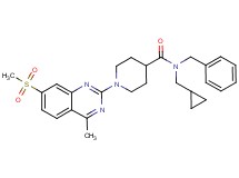 N-benzyl-N-(cyclopropylmethyl)-1-[4-methyl-7-(methylsulfonyl)-2-quinazolinyl]-4-piperidinecarboxamide