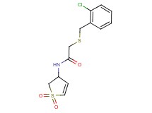 2-[(2-chlorobenzyl)thio]-N-(1,1-dioxido-2,3-dihydro-3-thienyl)acetamide
