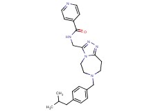 N-{[7-(4-isobutylbenzyl)-6,7,8,9-tetrahydro-5H-[1,2,4]triazolo[4,3-d][1,4]diazepin-3-yl]methyl}isonicotinamide