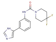 4,4-difluoro-N-[3-(1H-imidazol-5-yl)phenyl]piperidine-1-carboxamide