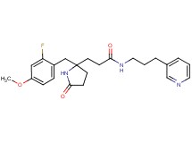 3-[2-(2-fluoro-4-methoxybenzyl)-5-oxo-2-pyrrolidinyl]-N-[3-(3-pyridinyl)propyl]propanamide