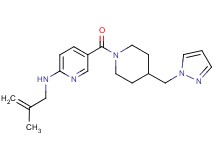 N-(2-methyl-2-propen-1-yl)-5-{[4-(1H-pyrazol-1-ylmethyl)-1-piperidinyl]carbonyl}-2-pyridinamine