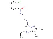 2-chloro-N-{2-[(5-ethyl-2,3-dimethylpyrazolo[1,5-a]pyrimidin-7-yl)amino]ethyl}benzamide