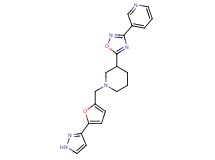 3-[5-(1-{[5-(1H-pyrazol-3-yl)-2-furyl]methyl}piperidin-3-yl)-1,2,4-oxadiazol-3-yl]pyridine