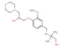 2-({4-[2-hydroxy-3-(4-thiomorpholinyl)propoxy]-3-methoxybenzyl}amino)-2-methyl-1-propanol