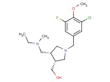 ((3R*,4R*)-1-(3-chloro-5-fluoro-4-methoxybenzyl)-4-{[ethyl(methyl)amino]methyl}pyrrolidin-3-yl)methanol