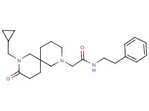 2-[8-(cyclopropylmethyl)-9-oxo-2,8-diazaspiro[5.5]undec-2-yl]-N-(2-phenylethyl)acetamide