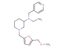 N-ethyl-1-{[5-(methoxymethyl)-2-furyl]methyl}-N-(4-pyridinylmethyl)-3-piperidinamine