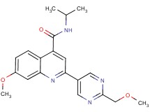 N-isopropyl-7-methoxy-2-[2-(methoxymethyl)-5-pyrimidinyl]-4-quinolinecarboxamide