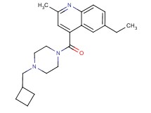 4-{[4-(cyclobutylmethyl)-1-piperazinyl]carbonyl}-6-ethyl-2-methylquinoline