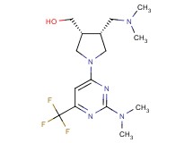 {(3R*,4R*)-4-[(dimethylamino)methyl]-1-[2-(dimethylamino)-6-(trifluoromethyl)-4-pyrimidinyl]-3-pyrrolidinyl}methanol