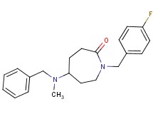 5-[benzyl(methyl)amino]-1-(4-fluorobenzyl)-2-azepanone
