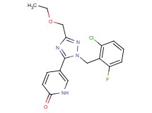 5-[1-(2-chloro-6-fluorobenzyl)-3-(ethoxymethyl)-1H-1,2,4-triazol-5-yl]pyridin-2(1H)-one