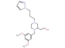 2-{1-(3,5-dimethoxybenzyl)-4-[3-(1H-pyrazol-1-yl)propyl]-2-piperazinyl}ethanol