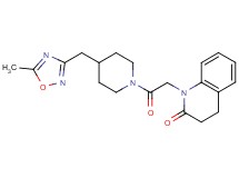 1-(2-{4-[(5-methyl-1,2,4-oxadiazol-3-yl)methyl]piperidin-1-yl}-2-oxoethyl)-3,4-dihydroquinolin-2(1H)-one