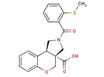 (3aR*,9bR*)-2-[2-(methylthio)benzoyl]-1,2,3,9b-tetrahydrochromeno[3,4-c]pyrrole-3a(4H)-carboxylic acid